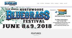 Desktop Screenshot of northwoodsbluegrassfestival.com