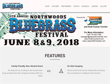 Tablet Screenshot of northwoodsbluegrassfestival.com